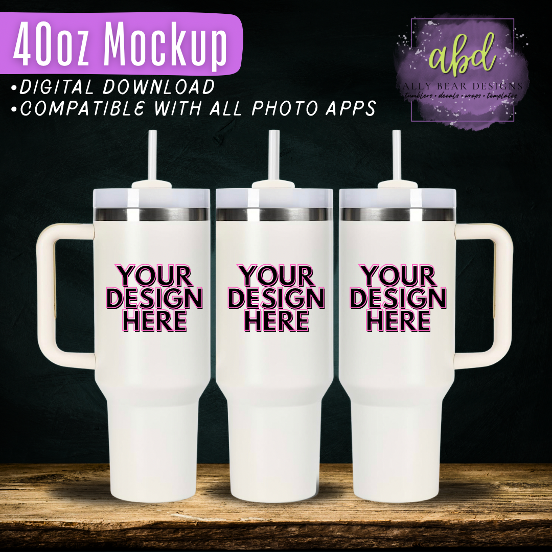 40oz Mockup