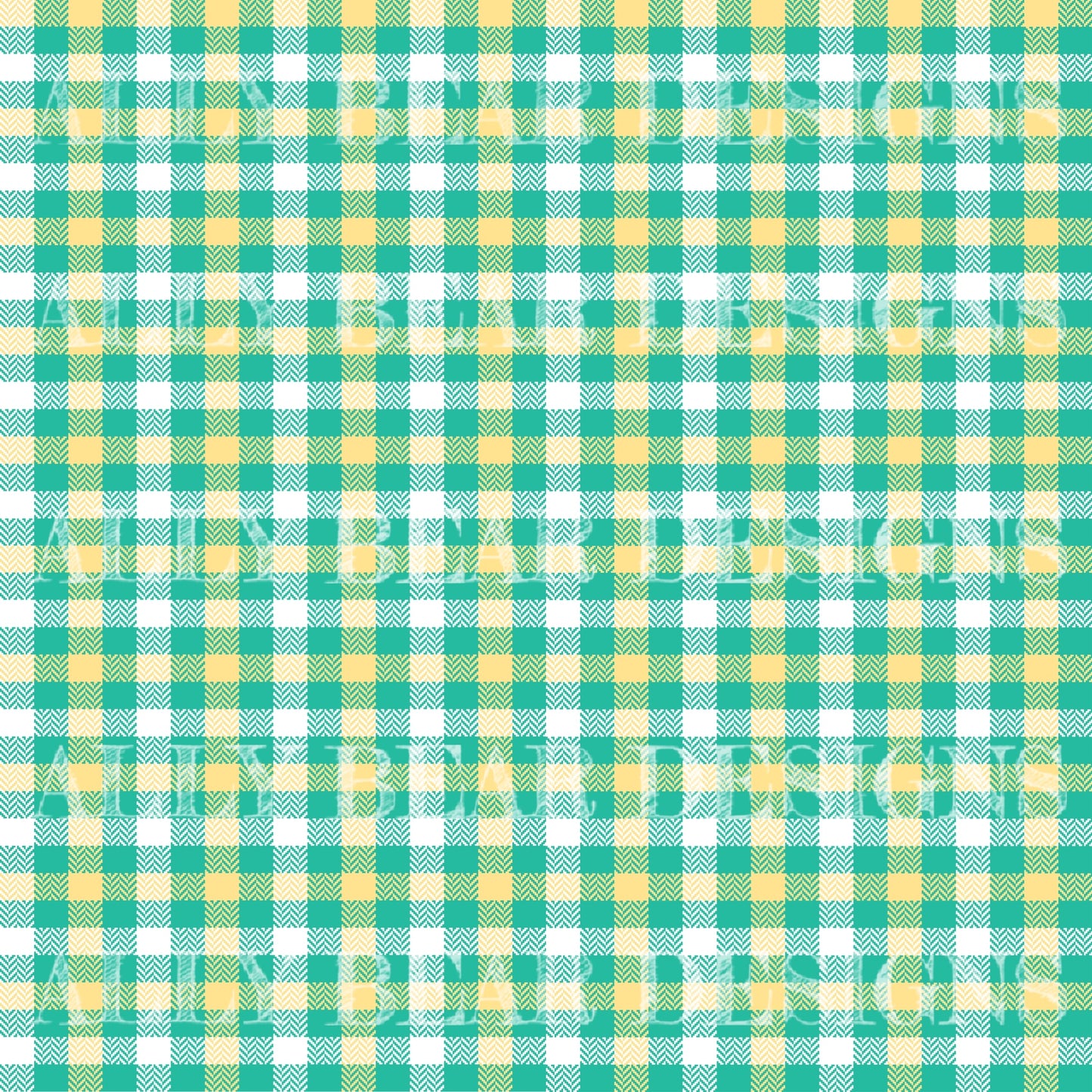 Mint Lemonade Plaid