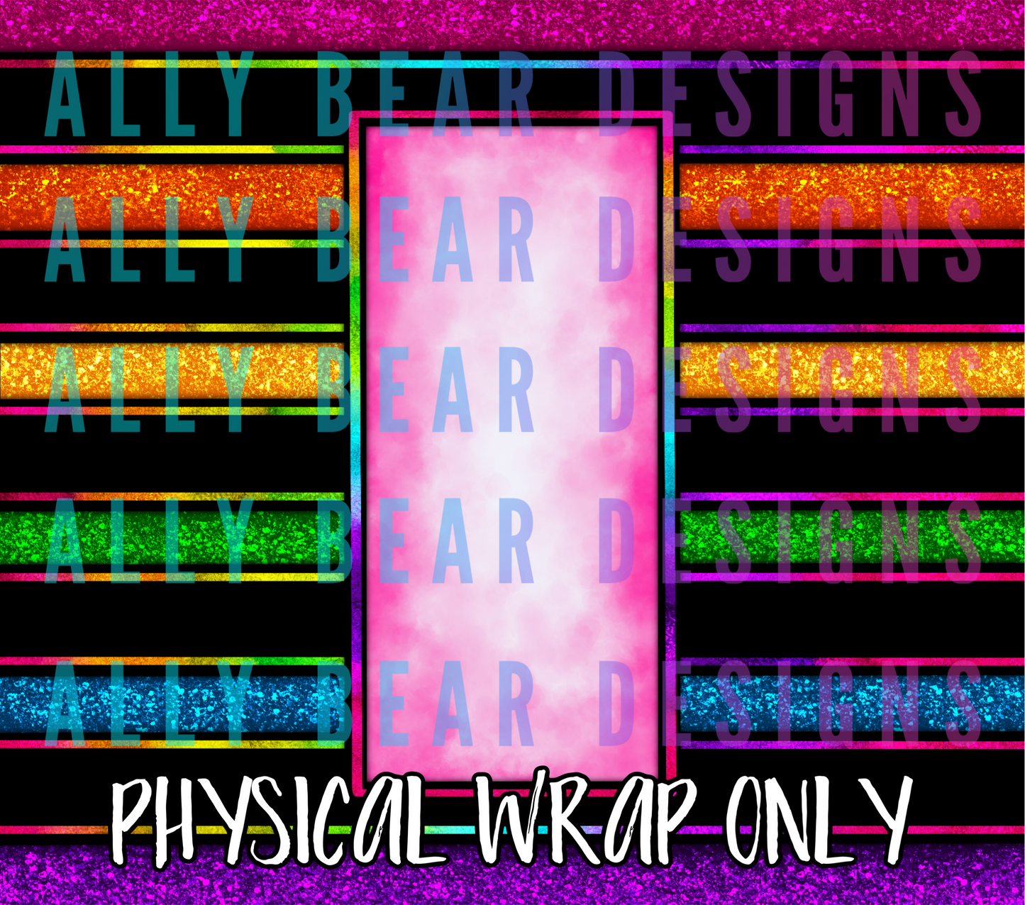 CUSTOMIZABLE - Glitter Stripes-Dark