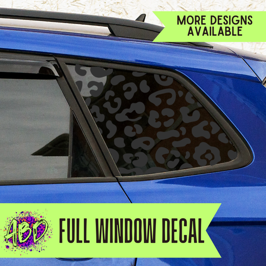Full Window Decal - CHOOSE A DESIGN