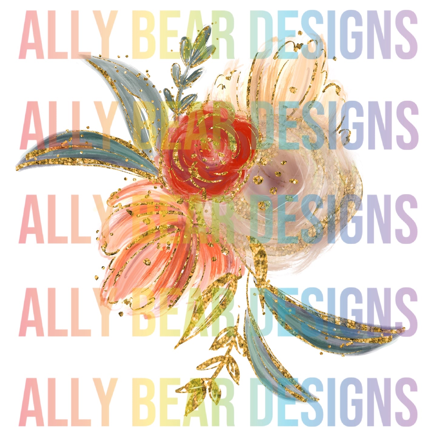Soft Golden Floral