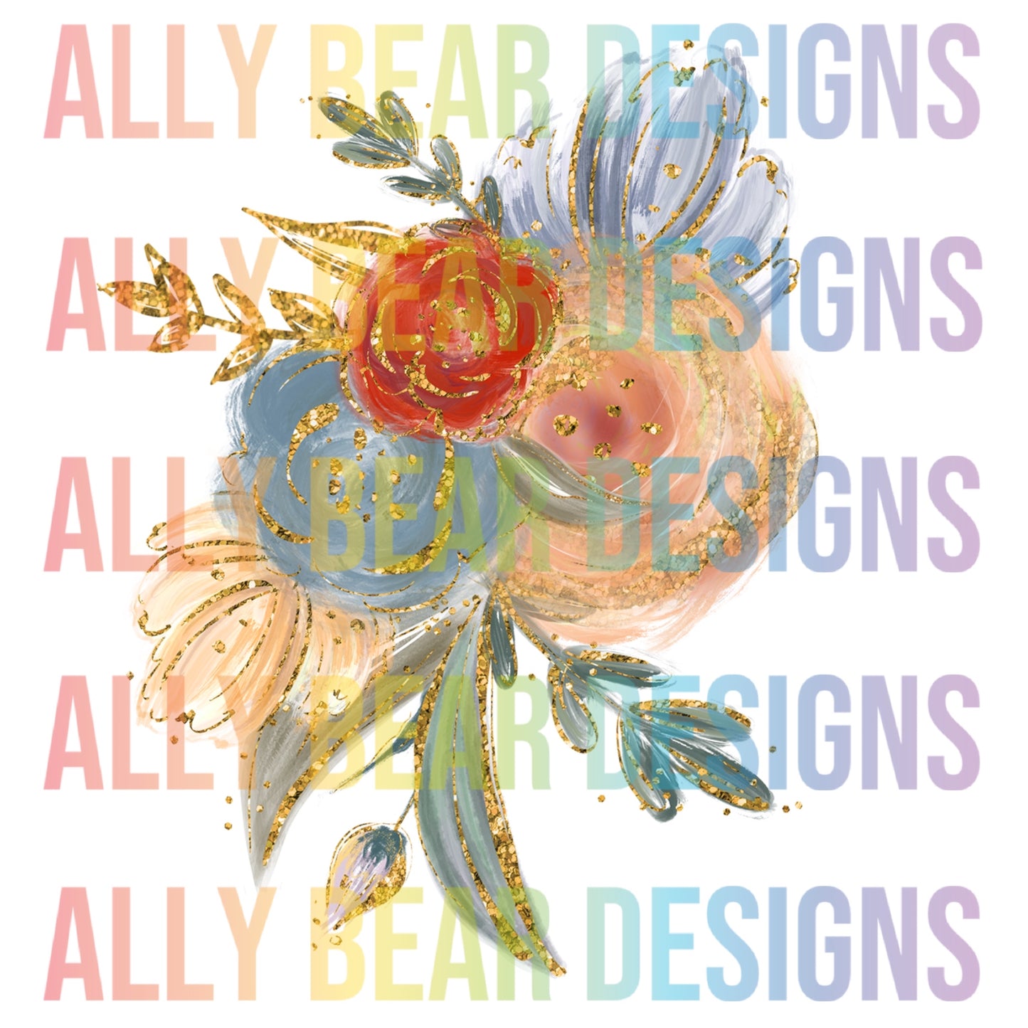 Soft Golden Floral