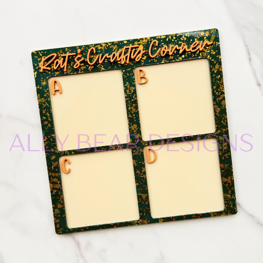 Custom “Choice Board” for Sellers