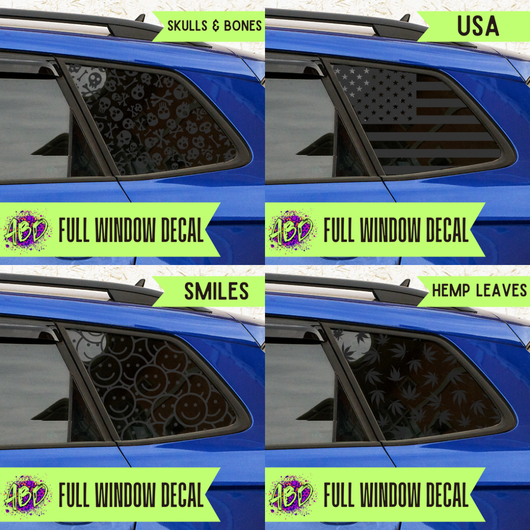 Full Window Decal - CHOOSE A DESIGN