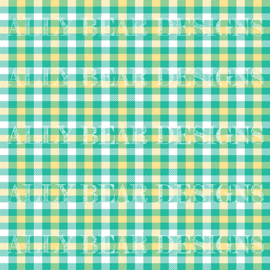 Mint Lemonade Plaid
