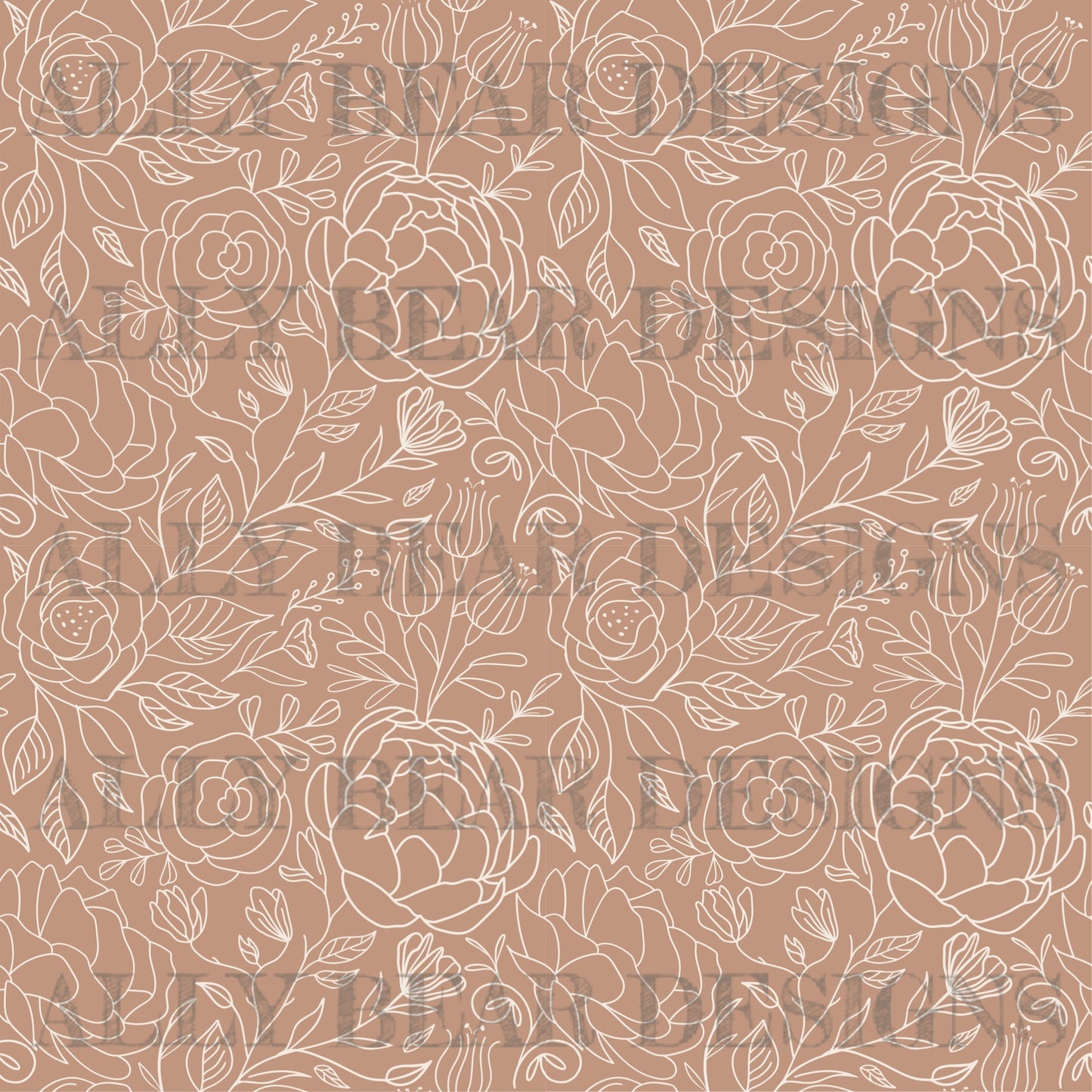 Vintage Floral Scribble